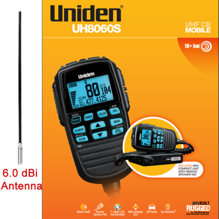 Uniden UH8060S + Pac8090 Antenna